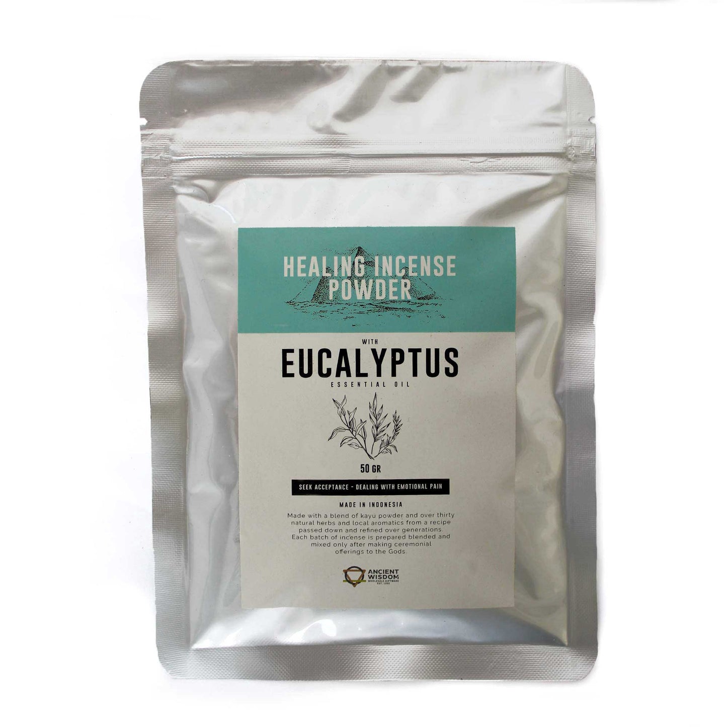 Poudre d'encens curative - Eucalyptus 50 g