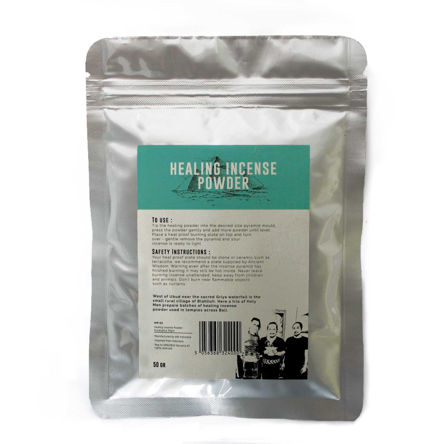 Healing Incense Powder - Eucalyptus 50gm