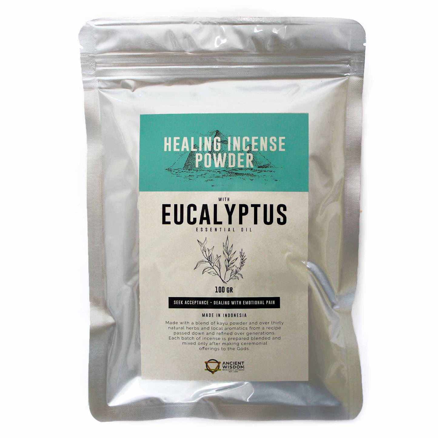 Poudre d'encens curative - Eucalyptus 100 g