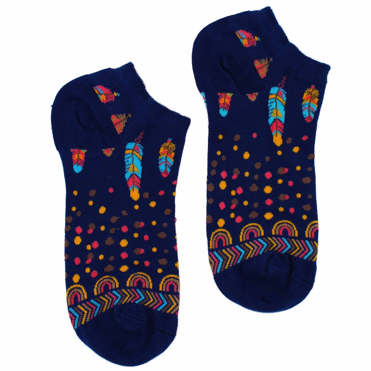 Chaussettes basses en bambou Hop Hare M/L (41-46) - Plumes indiennes