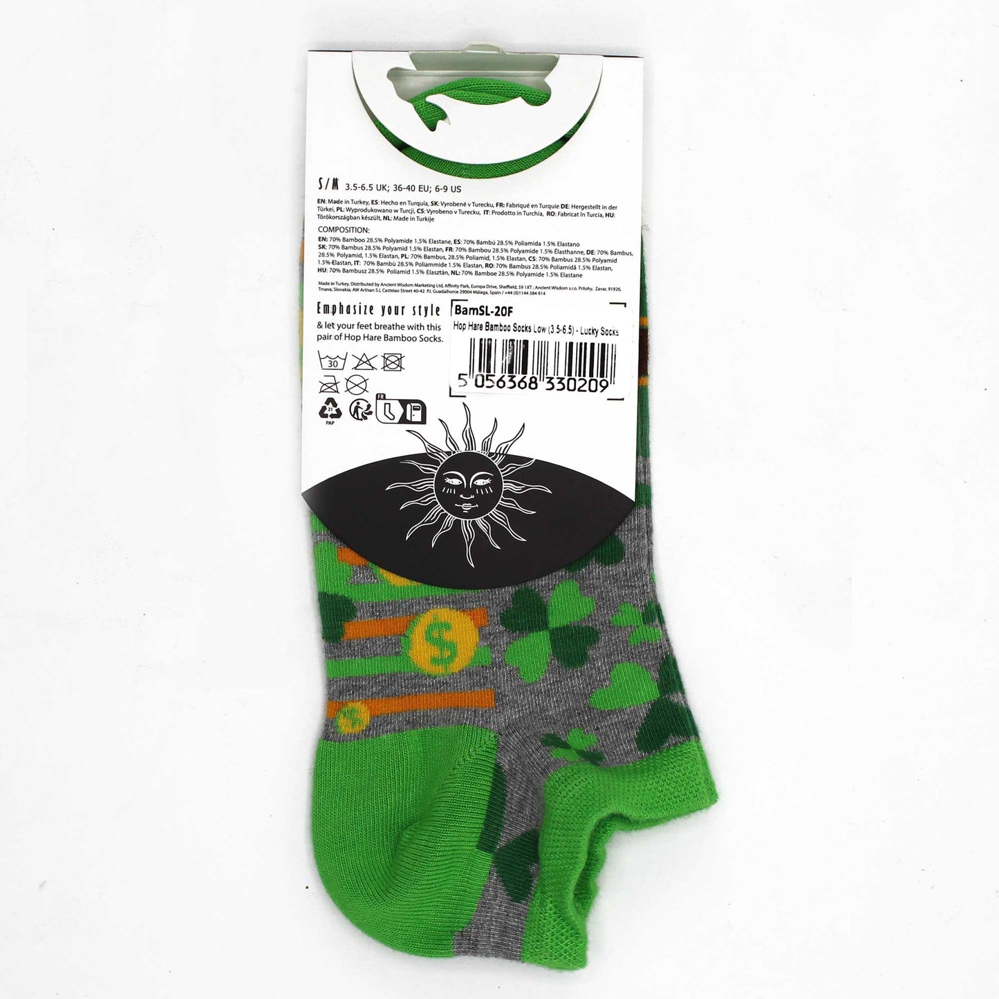 Calcetines M/L Hop Lièvre Bambou Bajos (41-46) - Lucky Socks