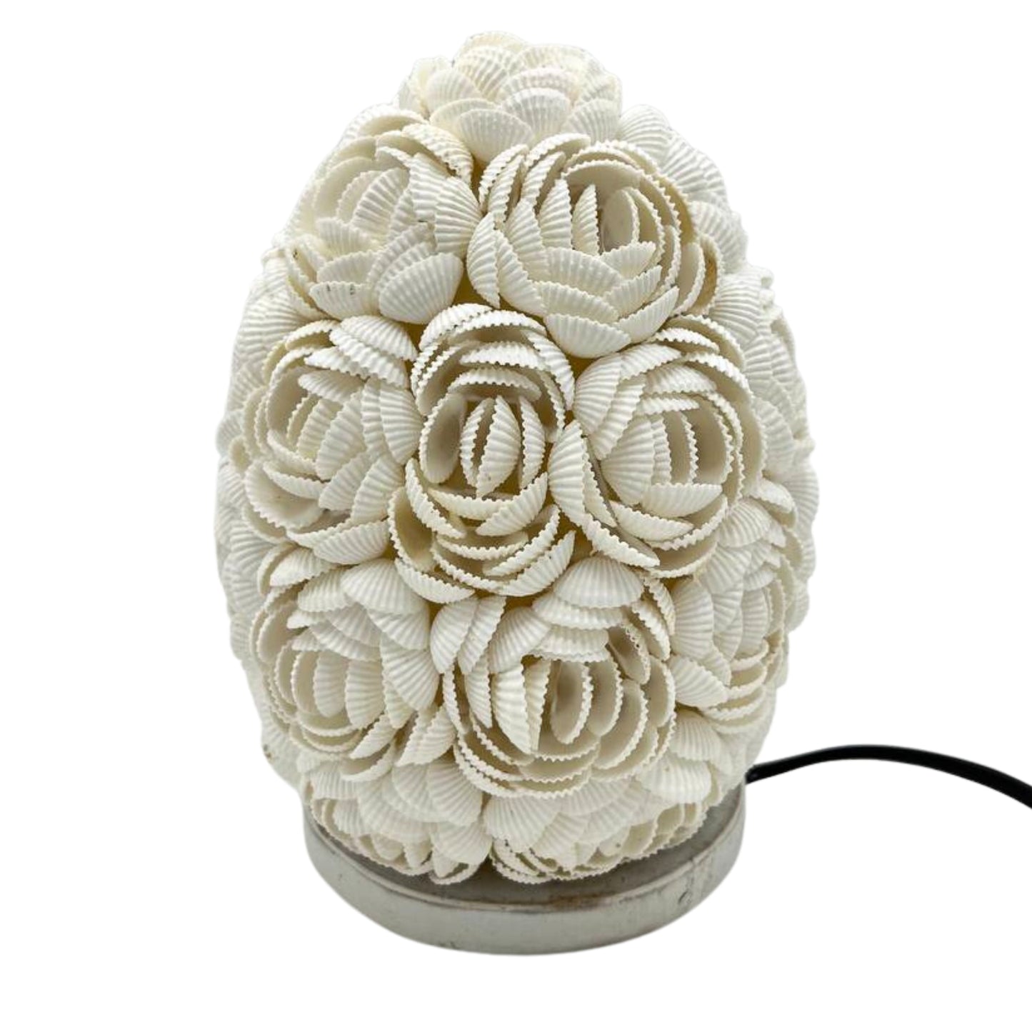 Lampe Coquillage Boho - Ovale Rose - 15 cm