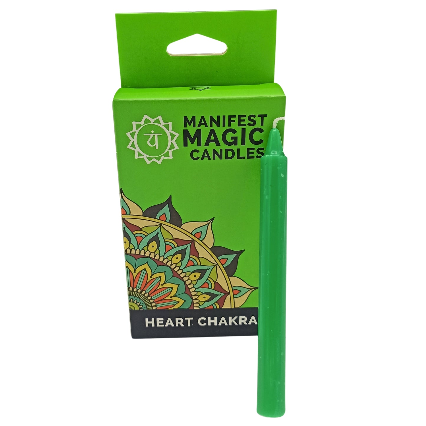 Bougies Magiques Manifeste (pack de 12) - Vert - Chakra du Coeur