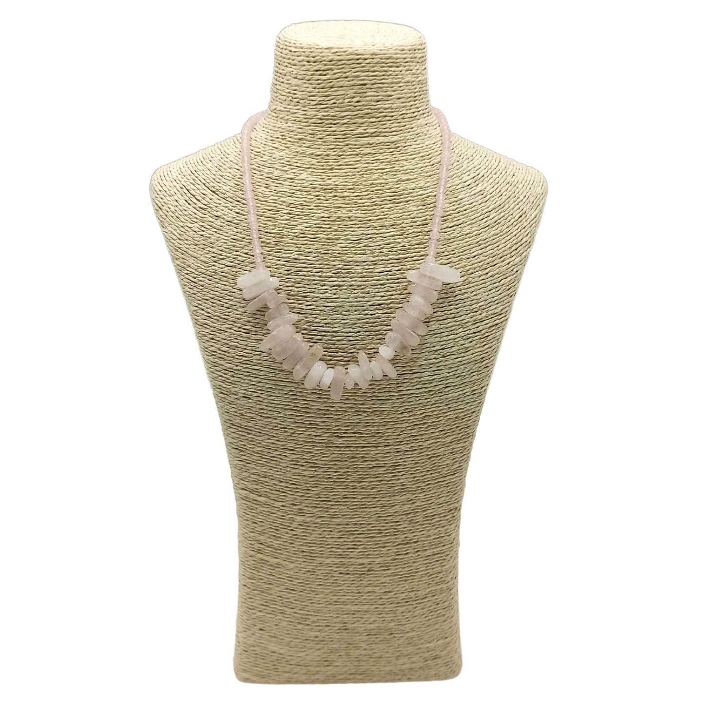 Longstone Gem Necklace - Pink Cuarzo