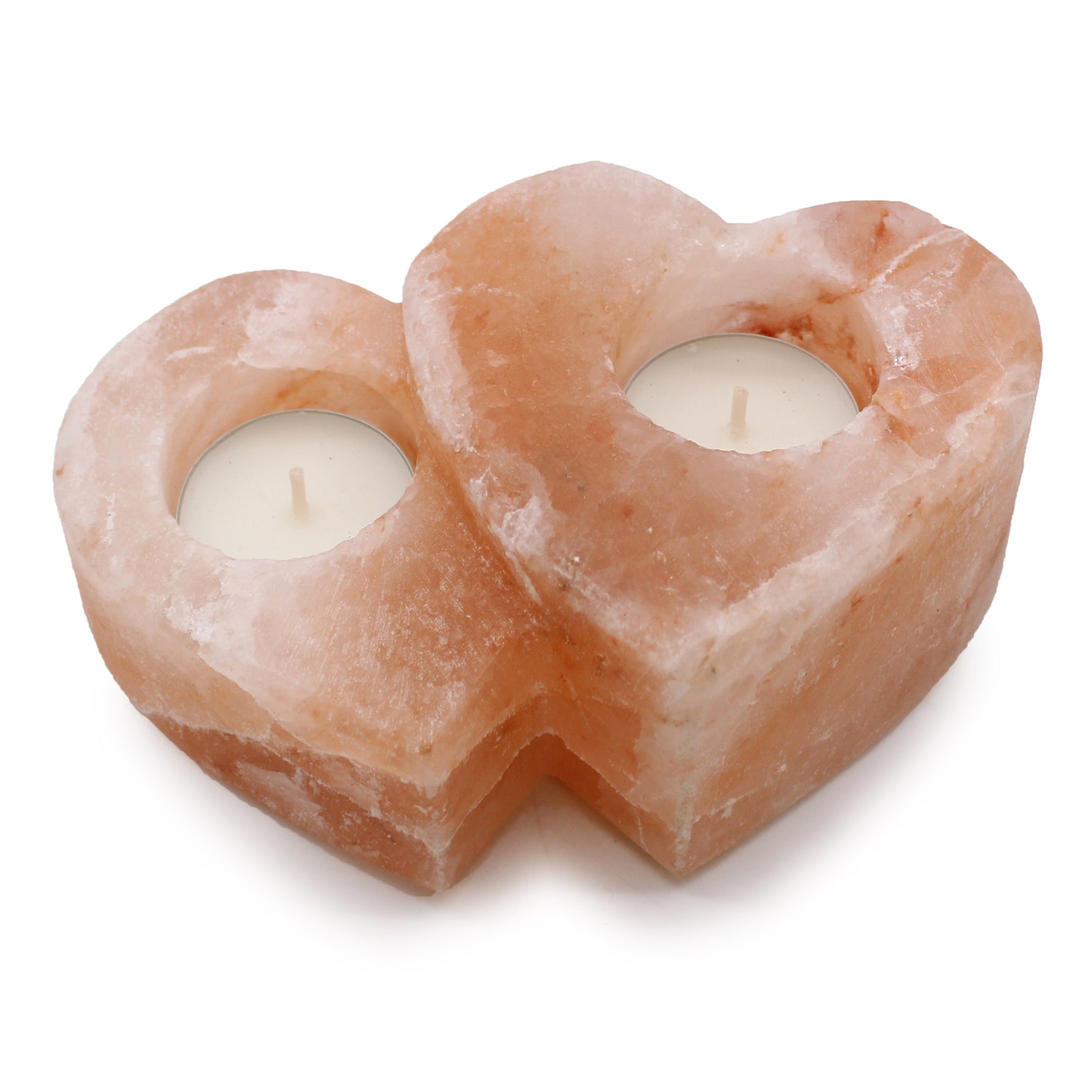 Double Heart Salt Candle Holders 1Kg