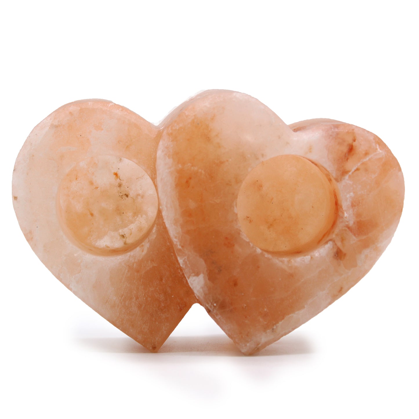 Double Heart Salt Candle Holders 1Kg