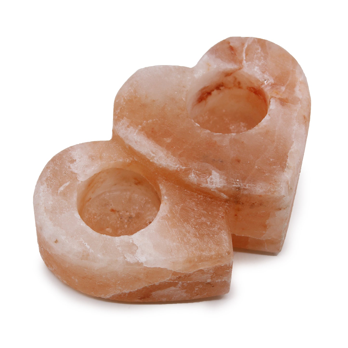 Double Heart Salt Candle Holders 1Kg