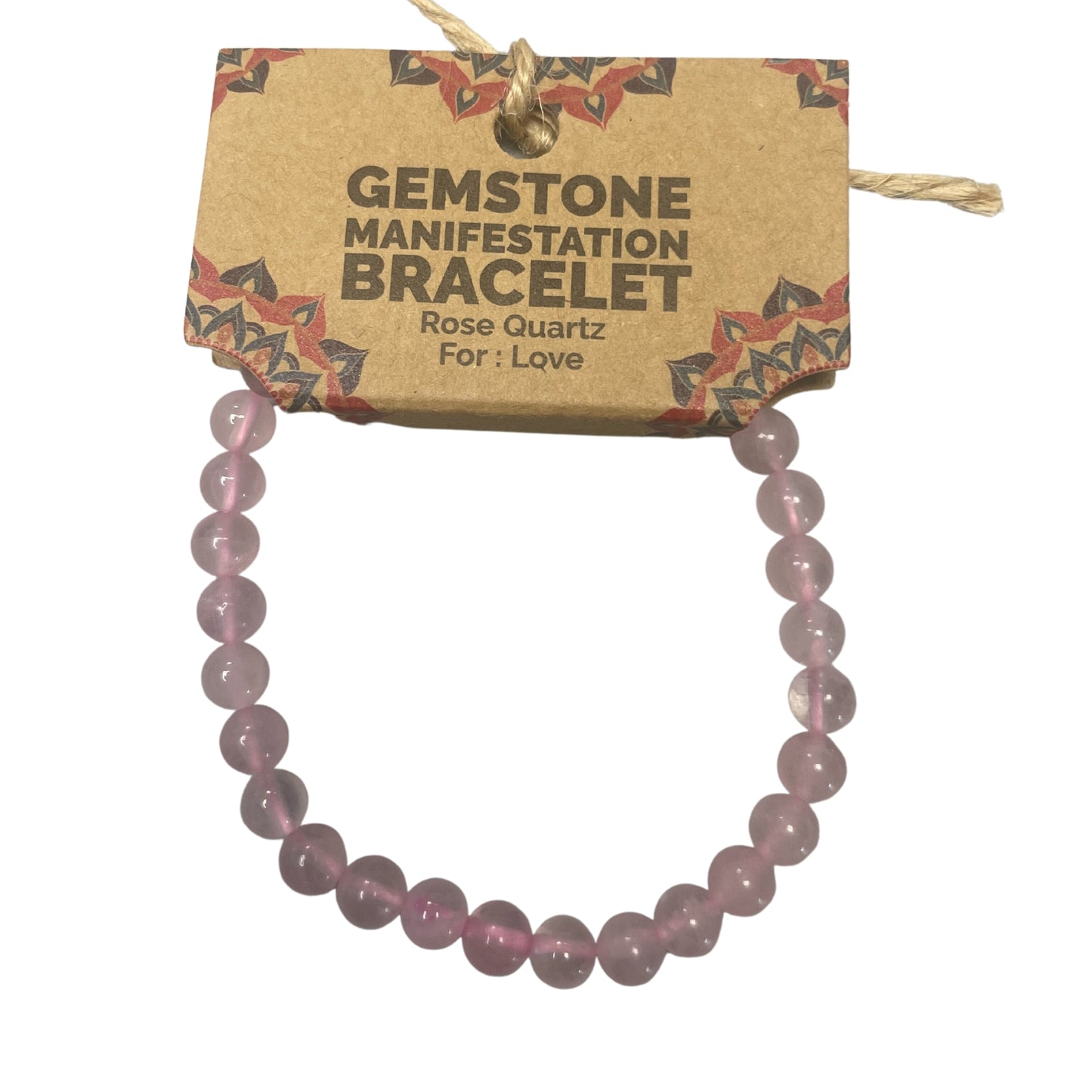 Manifestation Bracelet of Precious Stones - Pink Quartz - Love