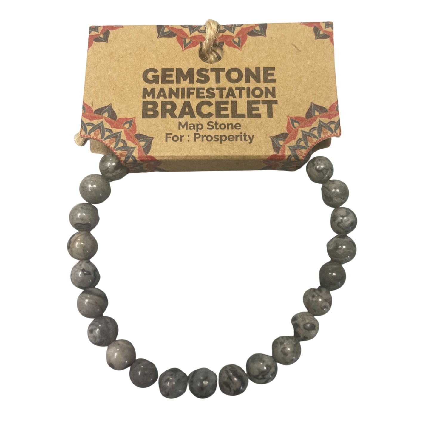 Precious stone manifestation bracelet - Map stone - Prosperity