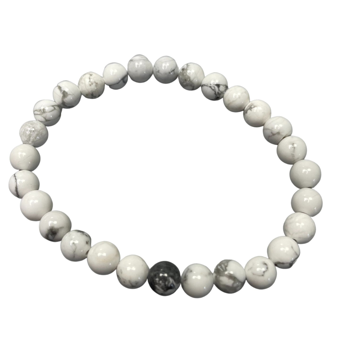 Precious Stone Manifestation Bracelet - White Jasper - Peace