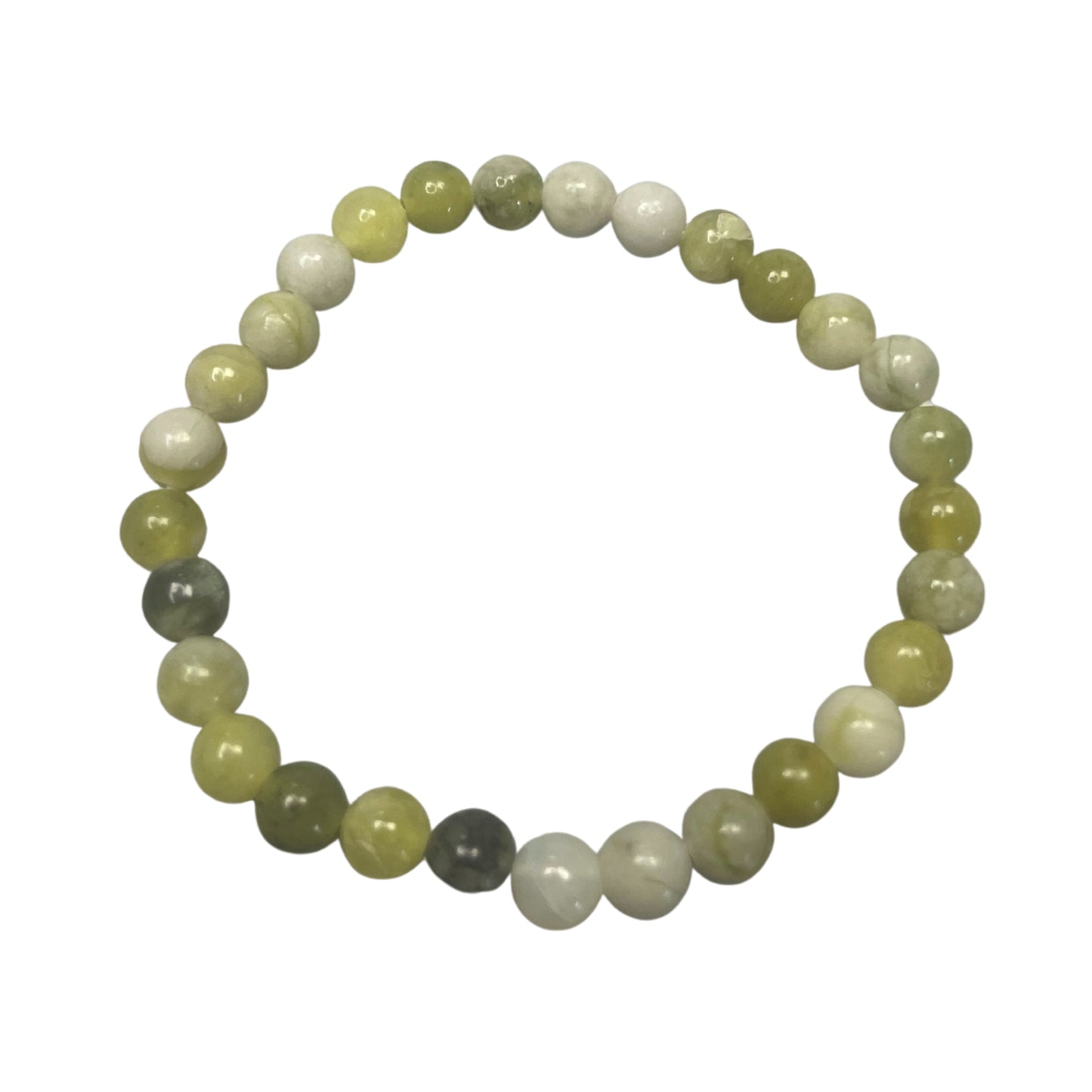 Bracelet manifestation de pierres précieuses - Jade olive - Curación