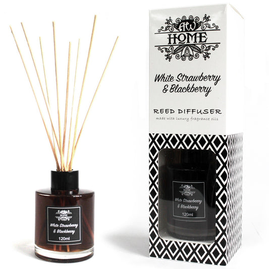 Aromatic diffuser 120ml - white and raspberry