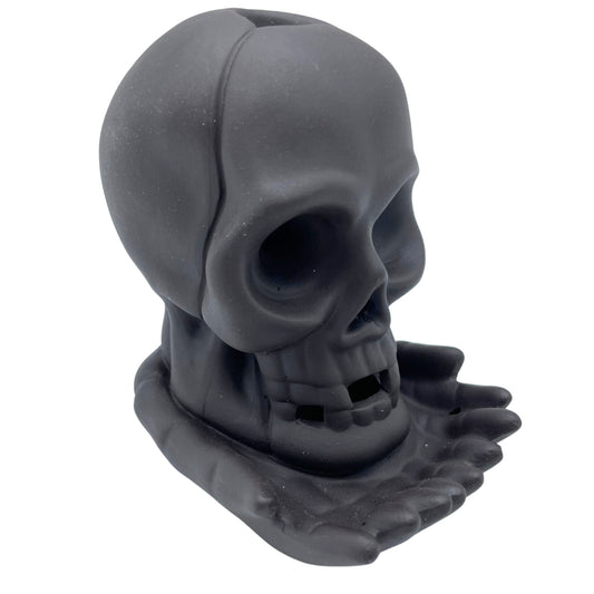 Backflow Incense Burner - Calavera Llorona (with light)