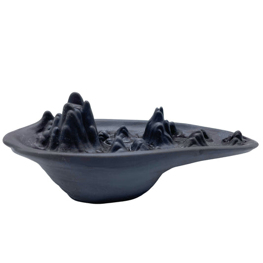 Backflow incense burner - Mountain landscape