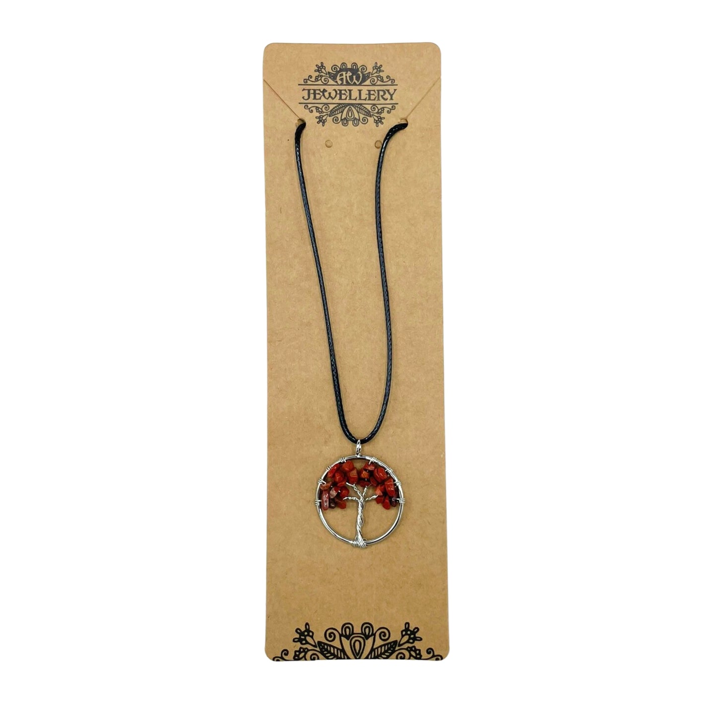 Tree of Life Colgante - Jaspe Red