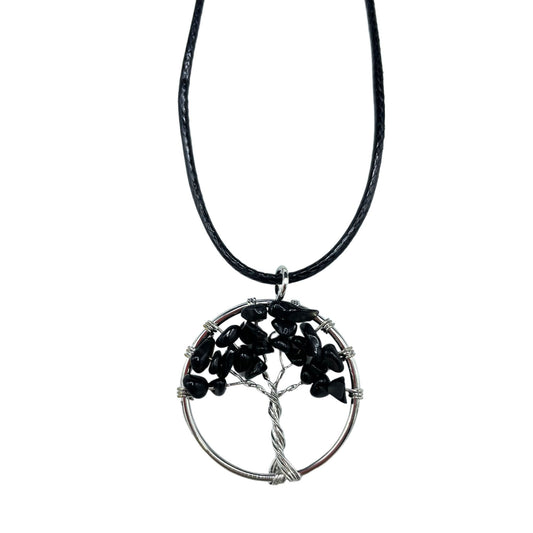 Collier Arbre de Vie - Agata Noire