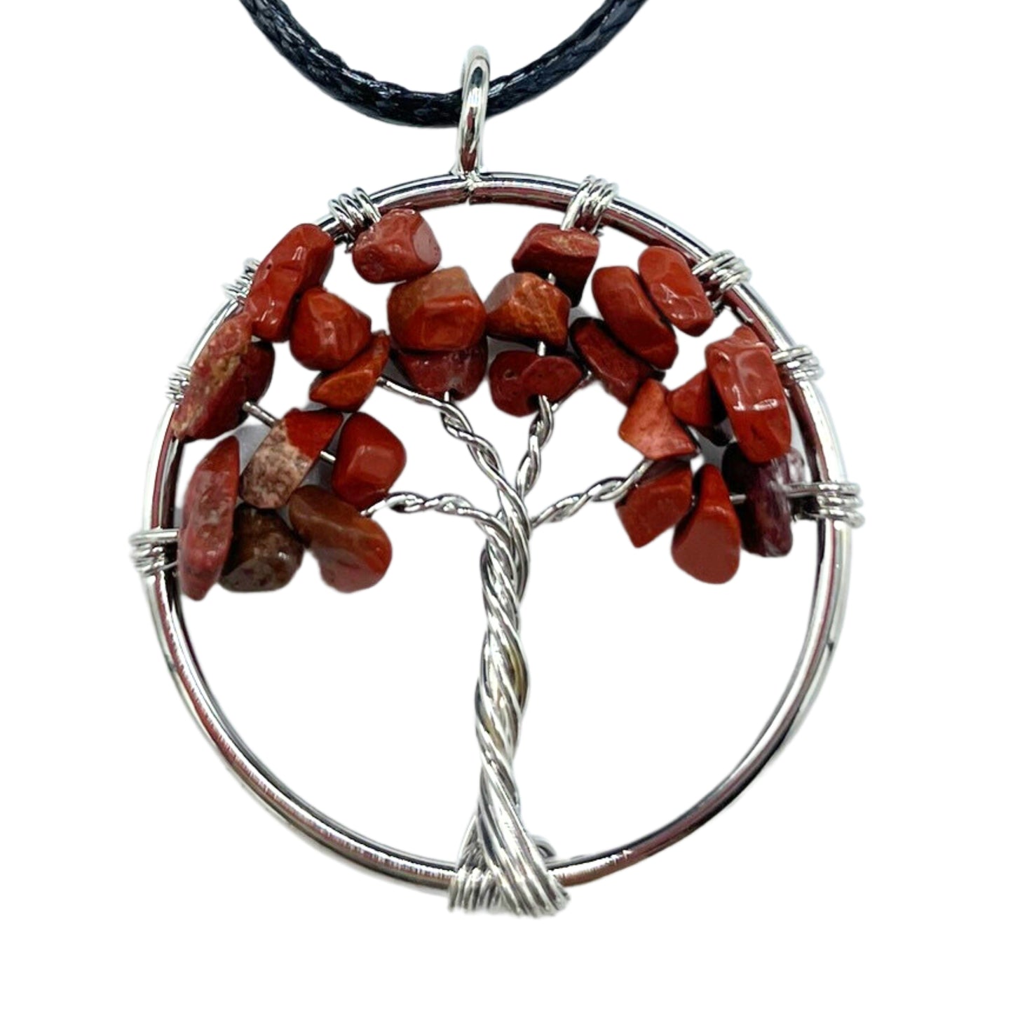 Tree of Life Colgante - Jaspe Red