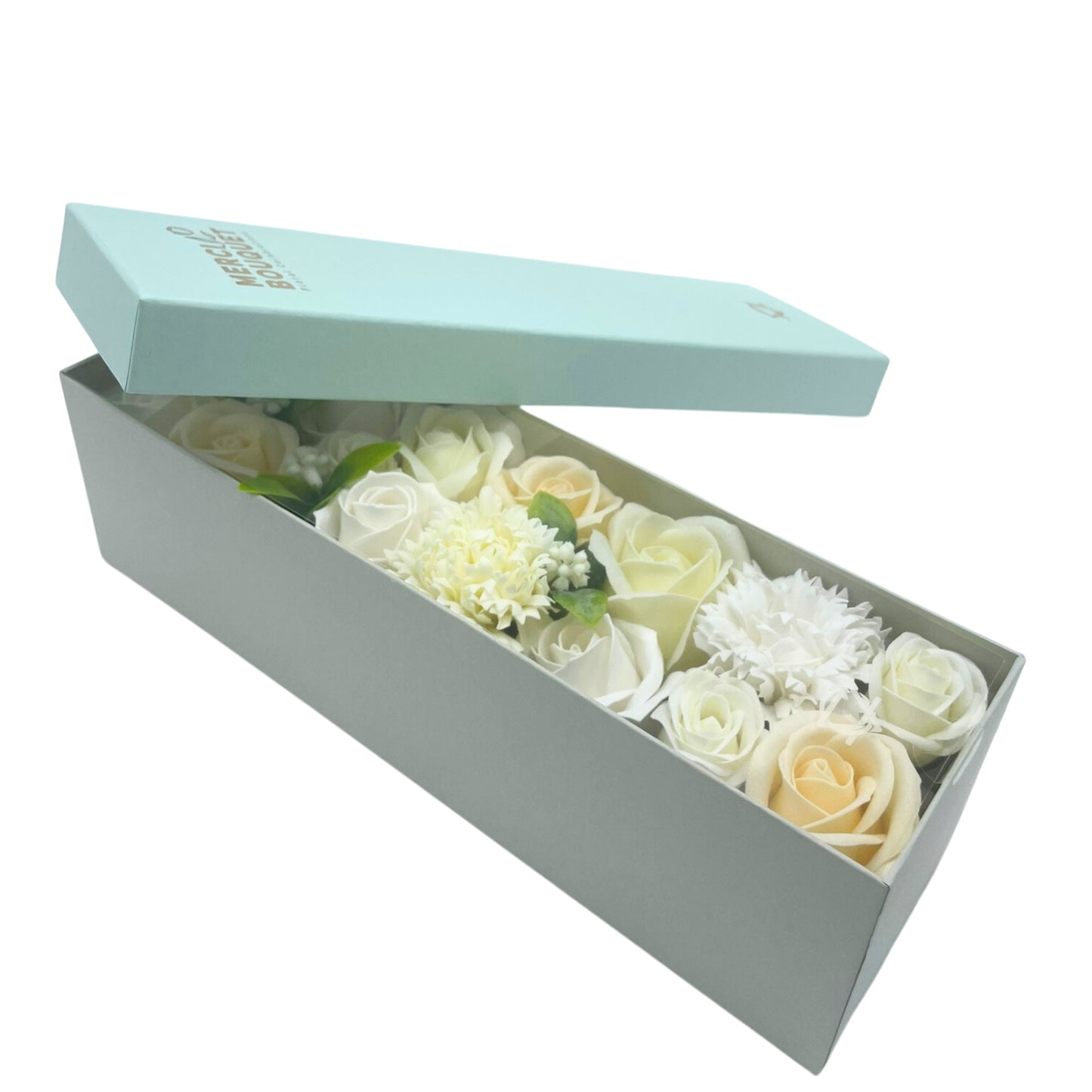 Caja Larga - Wedding Blessings - White and Marble