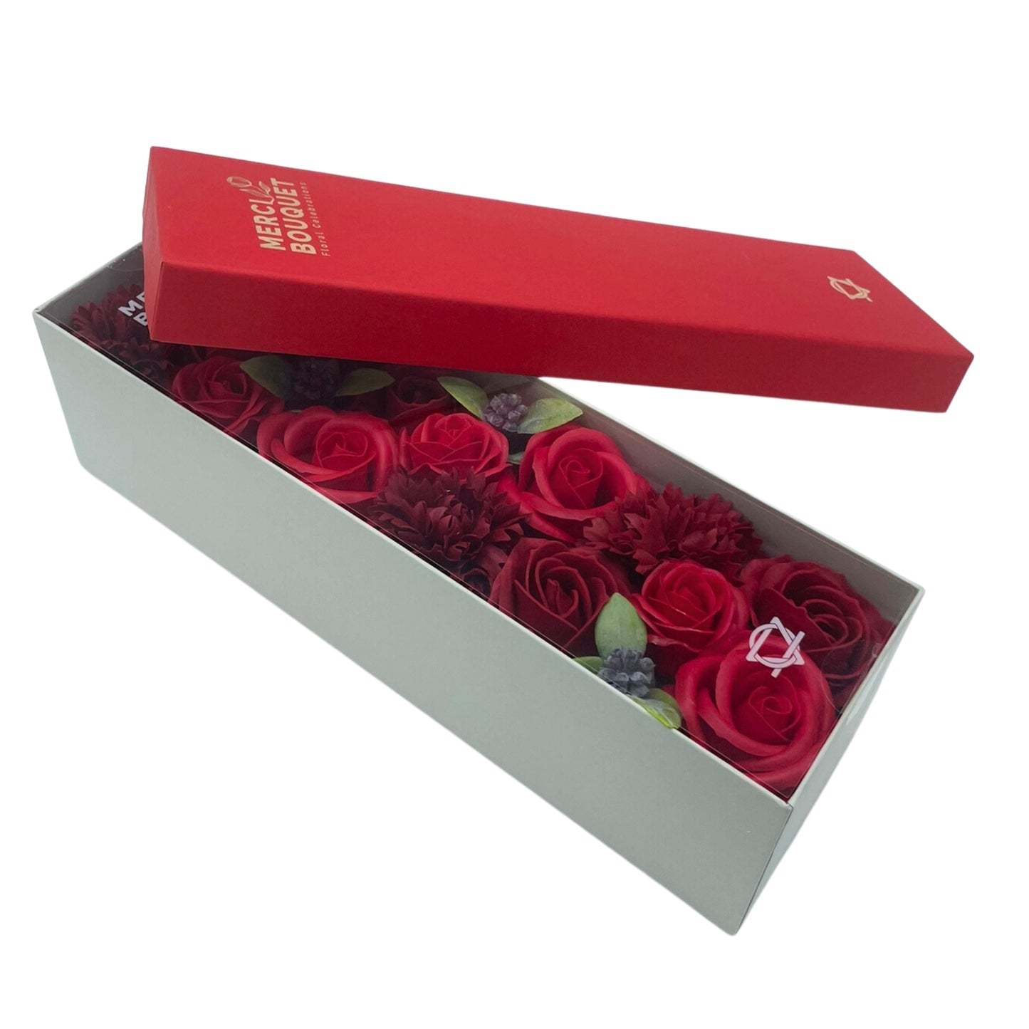 Caja Larga - Classic Red Roses