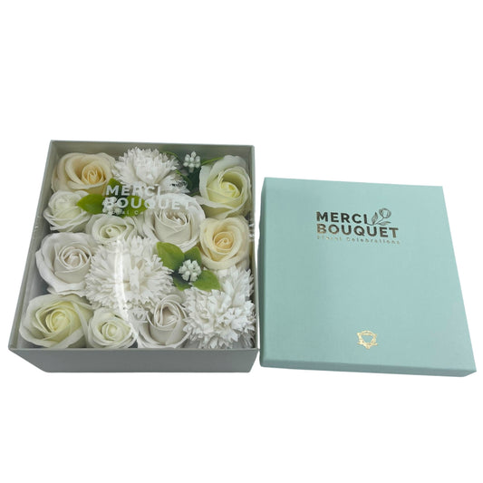 Square Box - Wedding Blessings - White and Marble