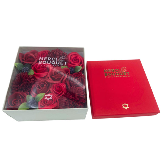 Box Square - Classic Red Roses