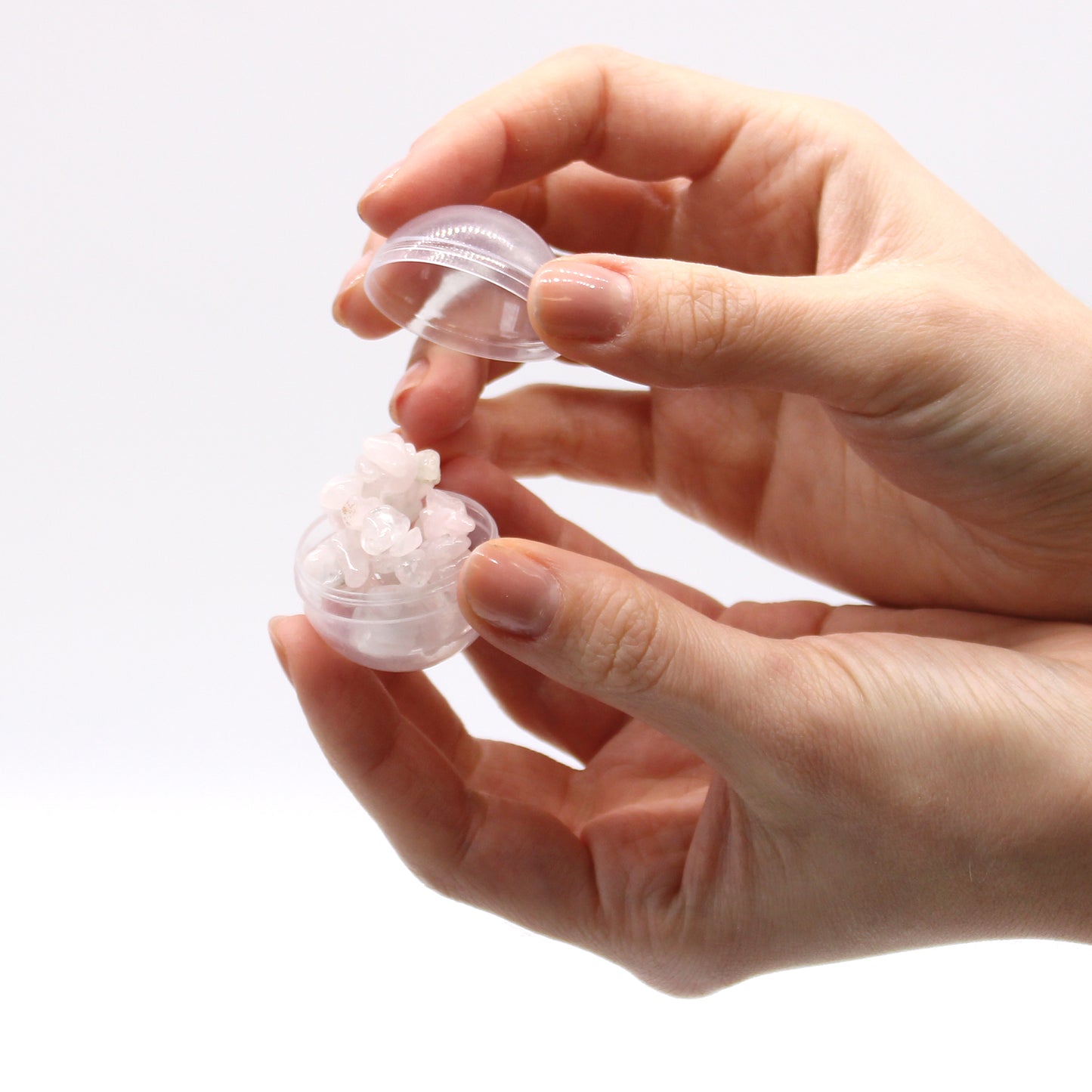 Bombe de bain avec bracelet en quartz rose