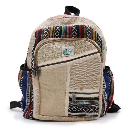 Small canamo backpack - Zig Zag Zips style