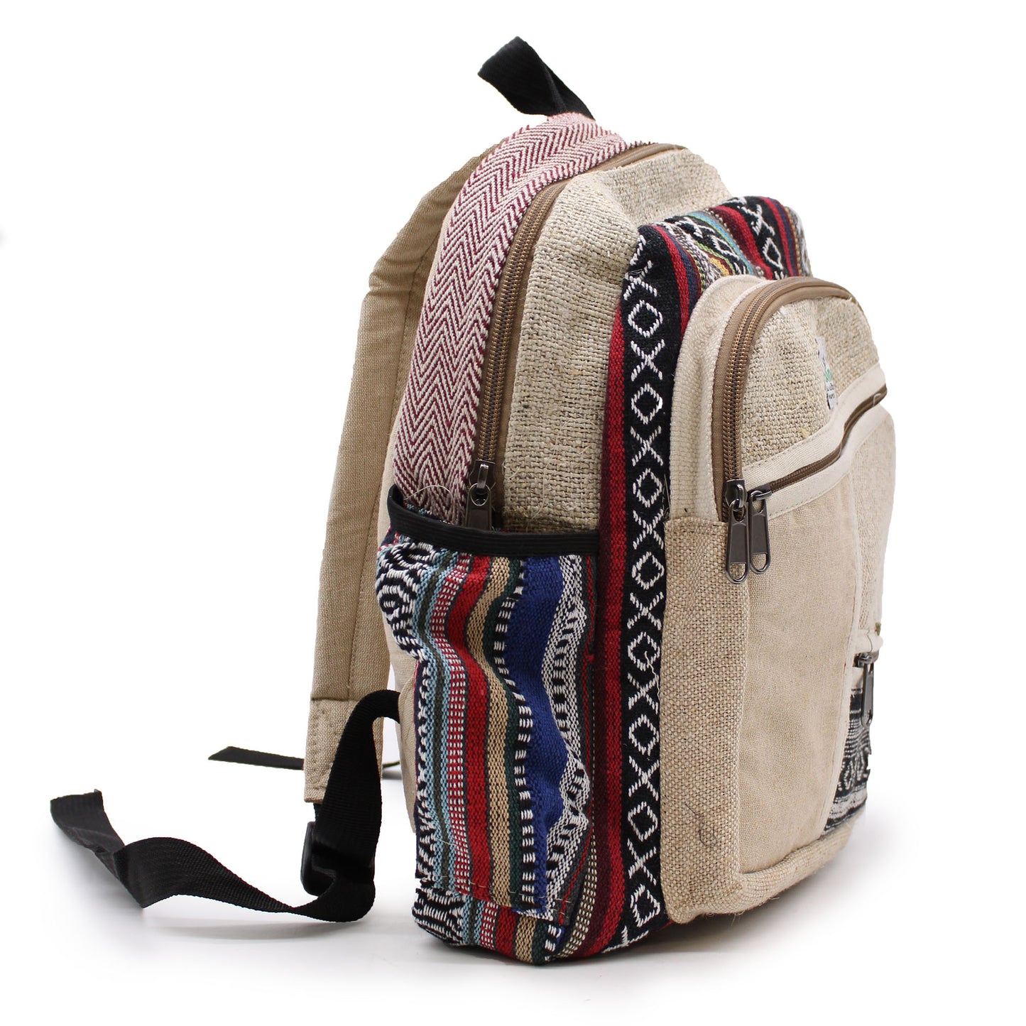 Small canamo backpack - Zig Zag Zips style