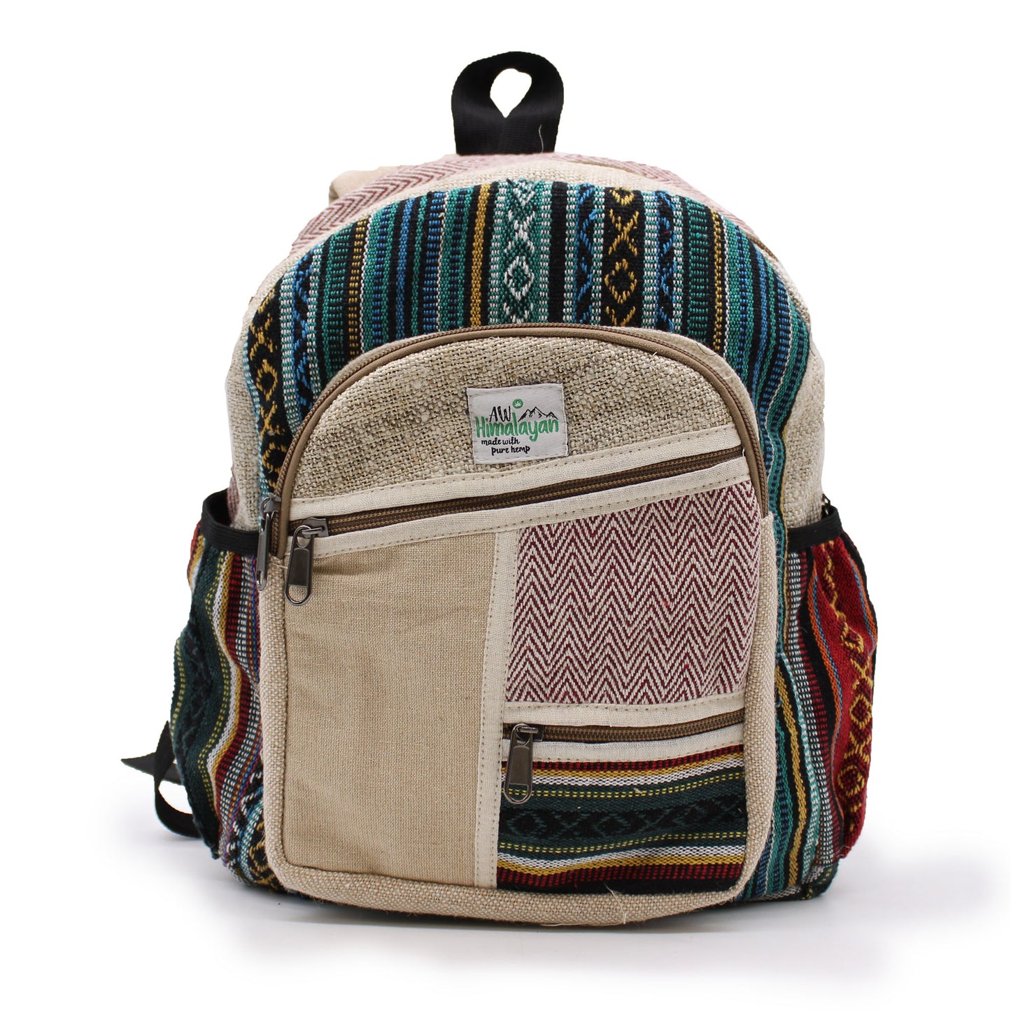 Small canamo backpack - Zig Zag Zips style