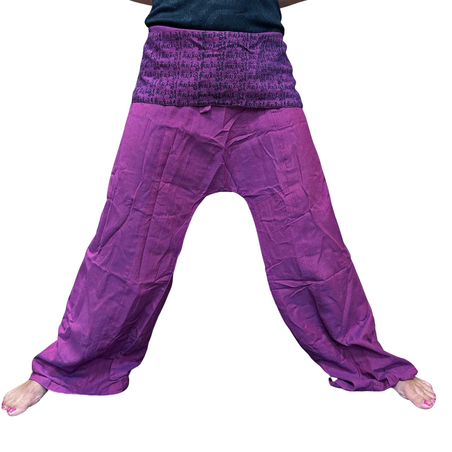 Yoga and festival pants - Mandala mantra of Thai fisherman at home