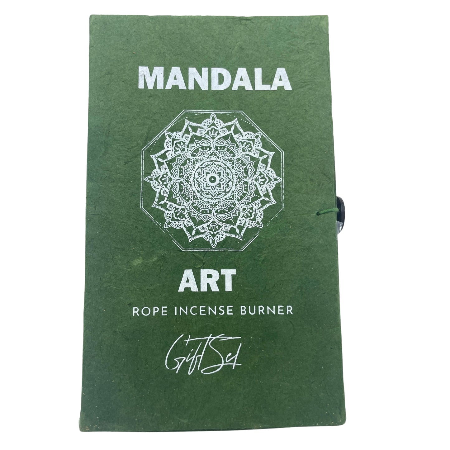 Leather Incense Game and Plated Incense Holder - Mandala Flower