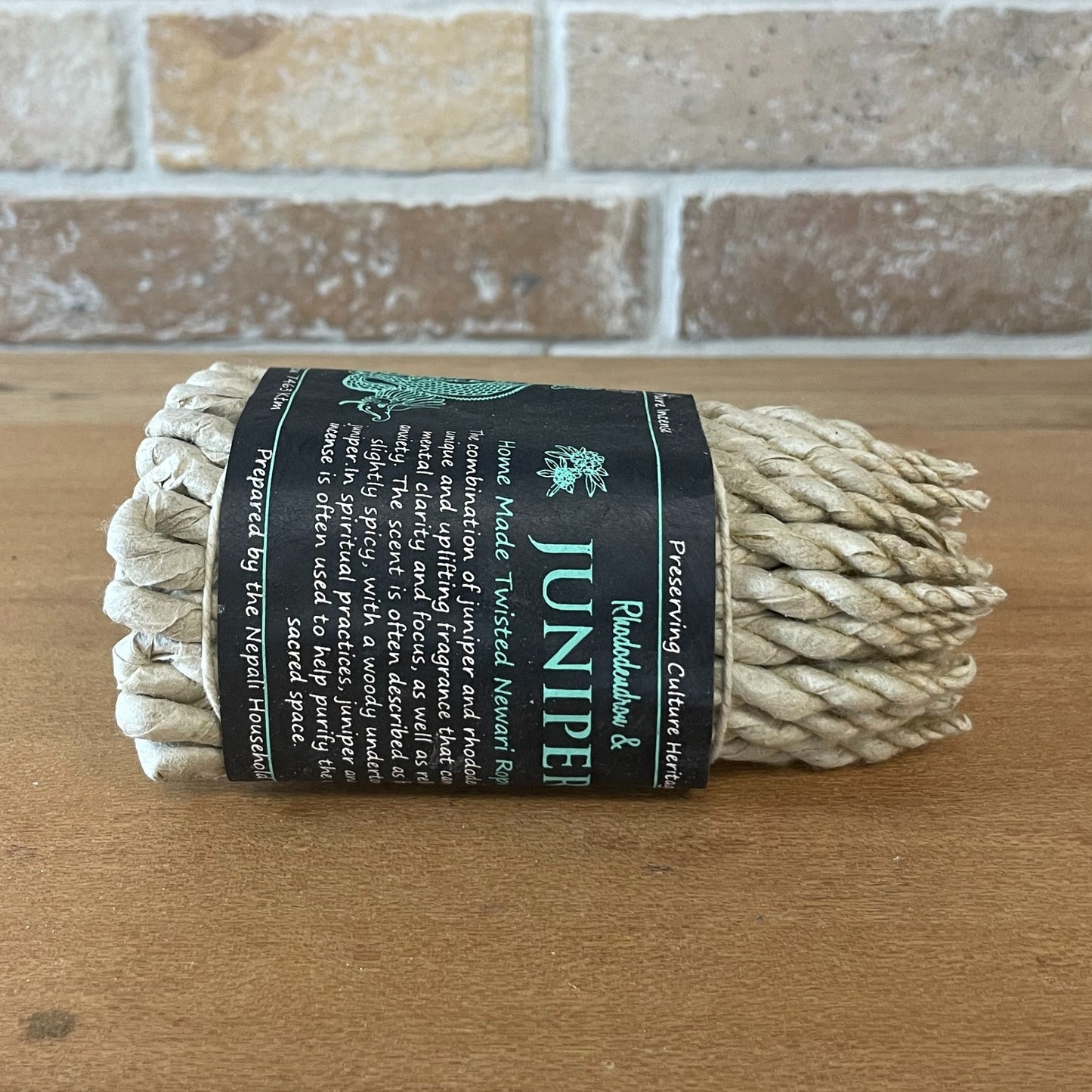 Pure Herbs Rope Incense - Rhododendron and Juniper