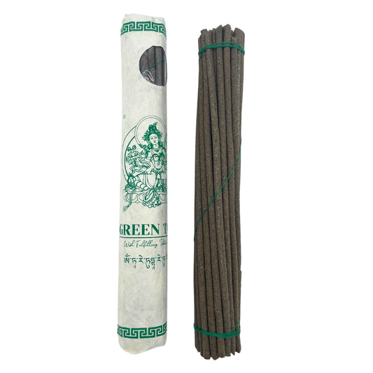 Rolled pack of 30 premium Tibetan incense - Green Tara