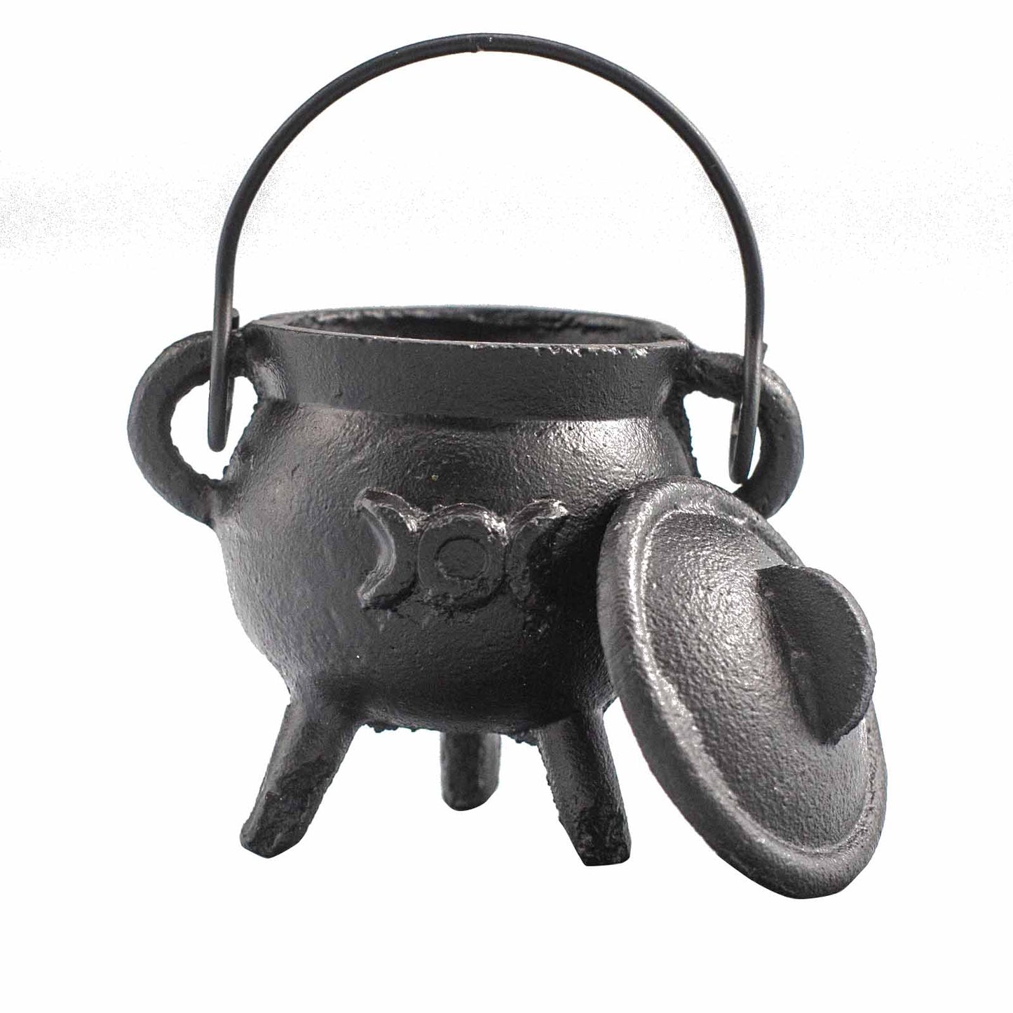 Cast Iron Cauldron with Triple Luna 6x10cm