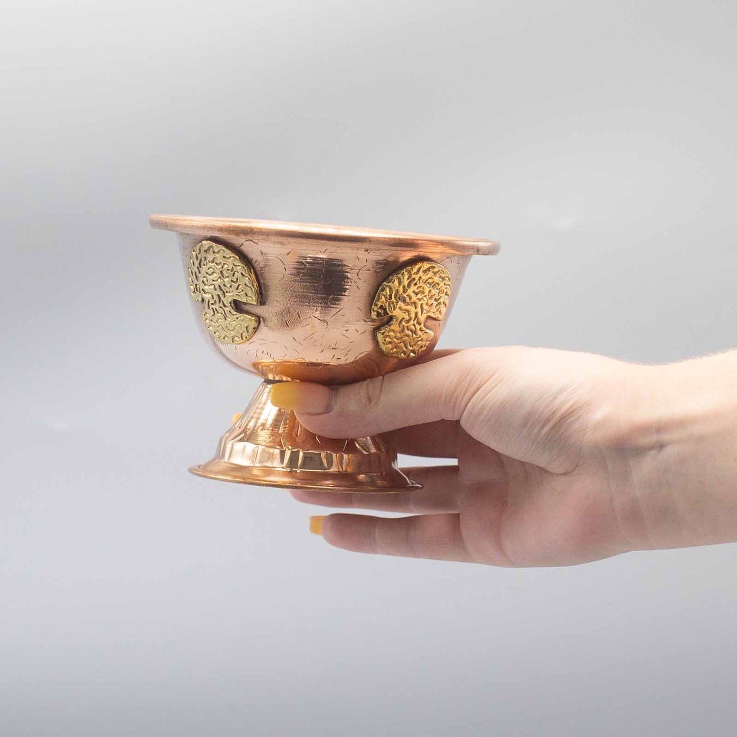 Copper Ritual Cup with Tree of Life 12x9cm