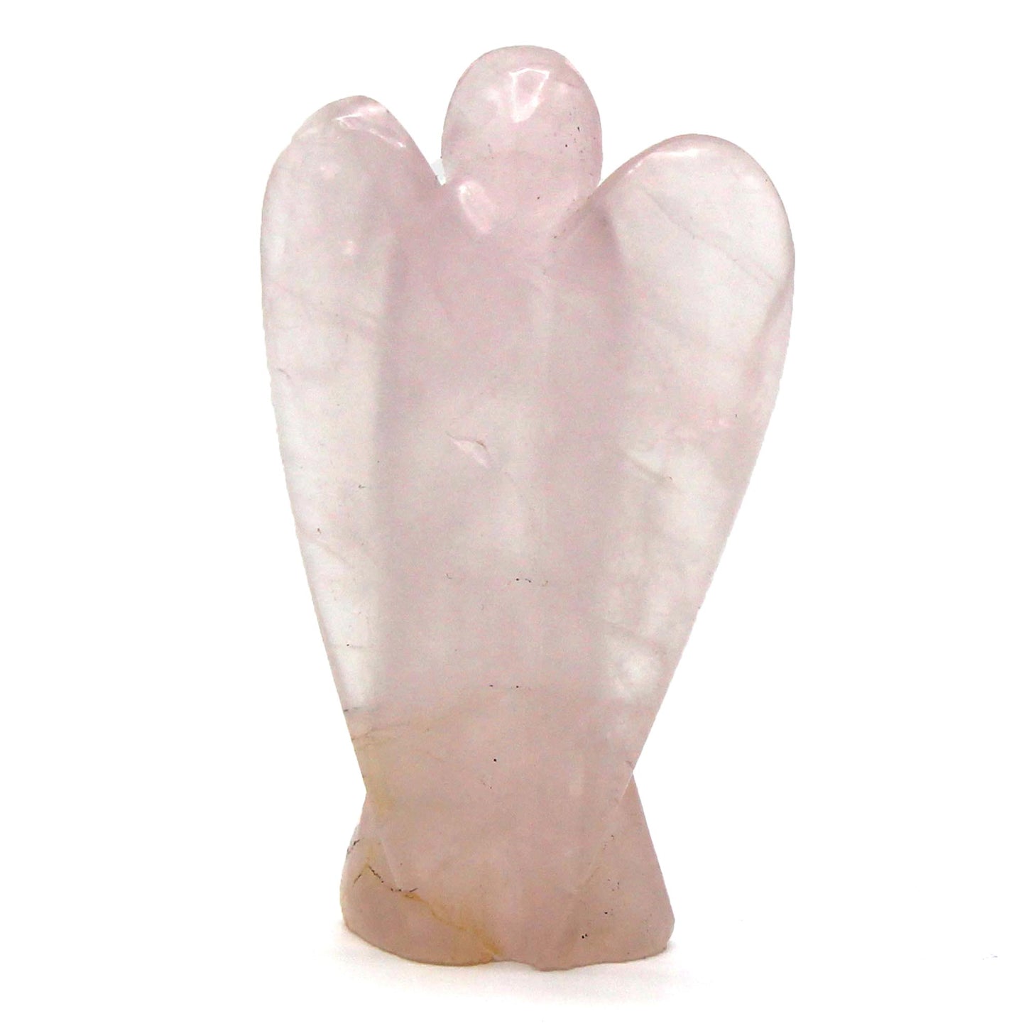 Handcrafted precious stone angel - pink quartz