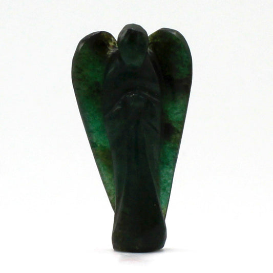 Handcrafted precious stone angel - Green Aventurine