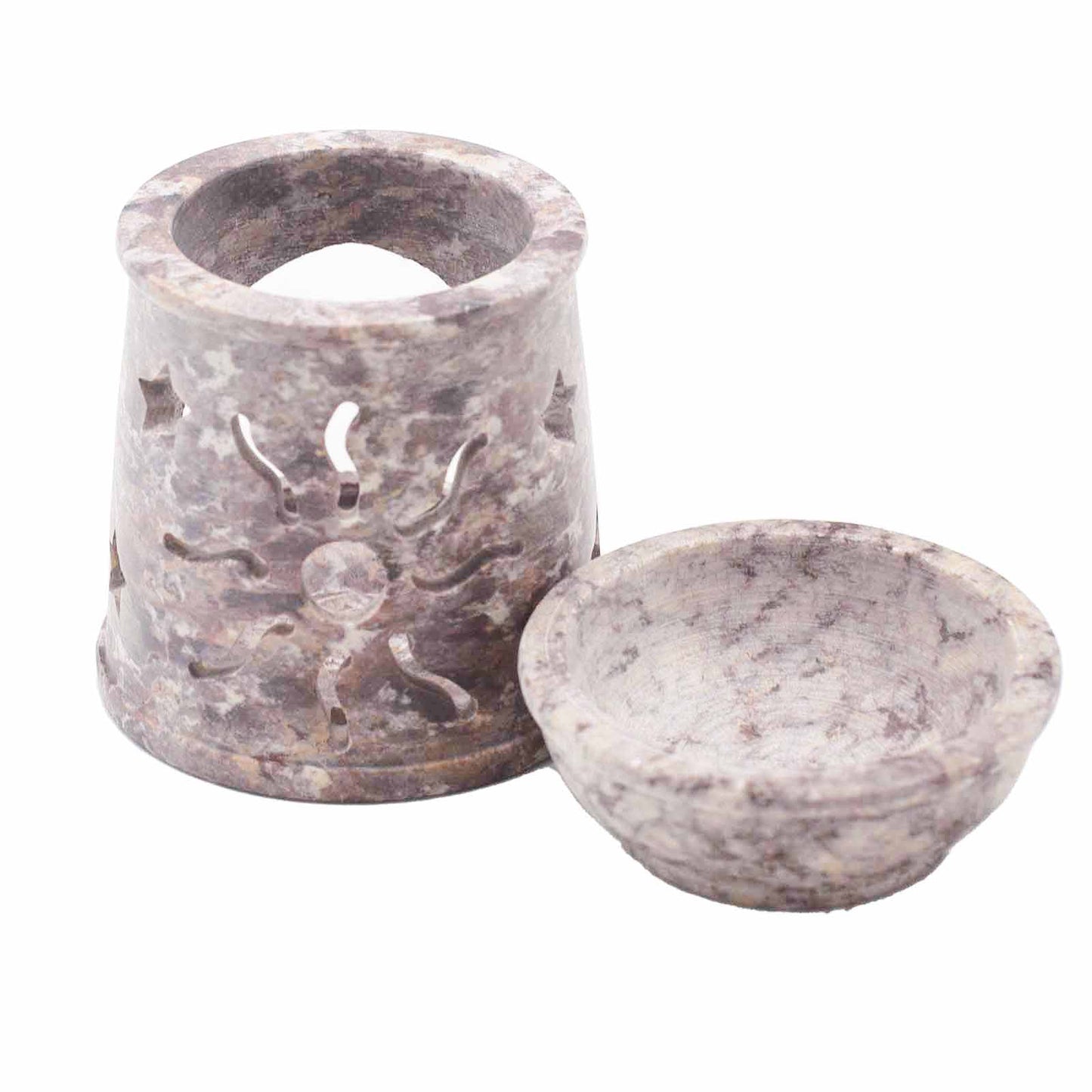 Small steatite oil burner 8 cm - Sol y Estrellas