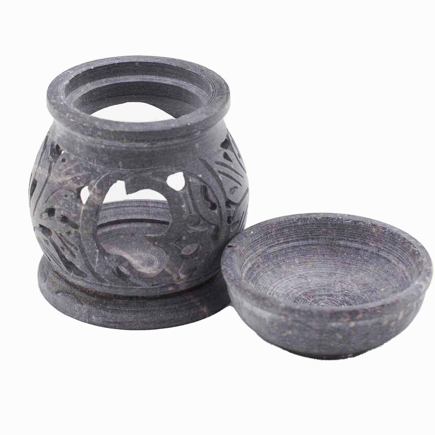 Small steatite oil burner 8cm - Om