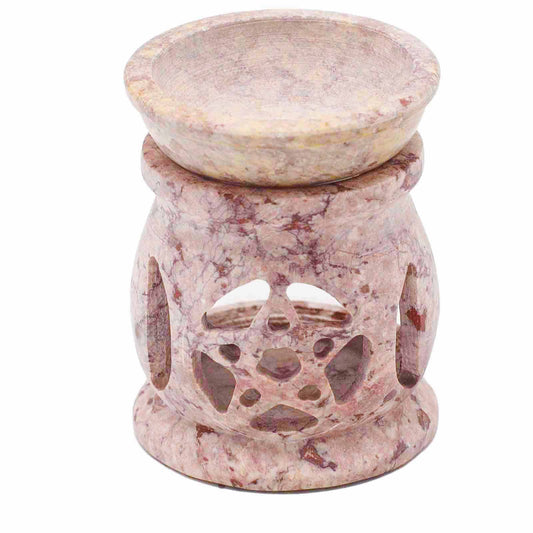 Small soapstone oil burner 8 cm - Pentágono de las Tres Lunas