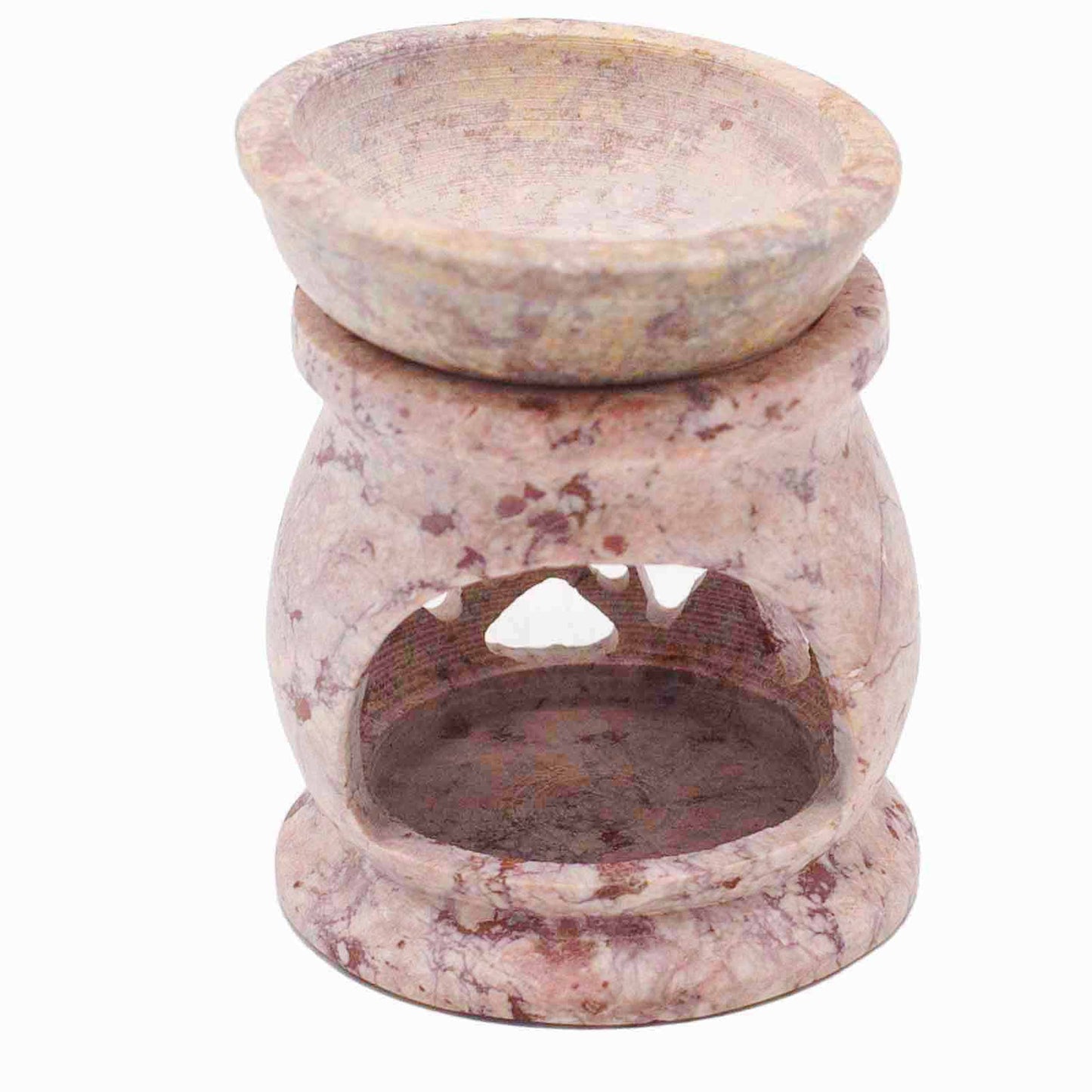 Small soapstone oil burner 8 cm - Pentágono de las Tres Lunas