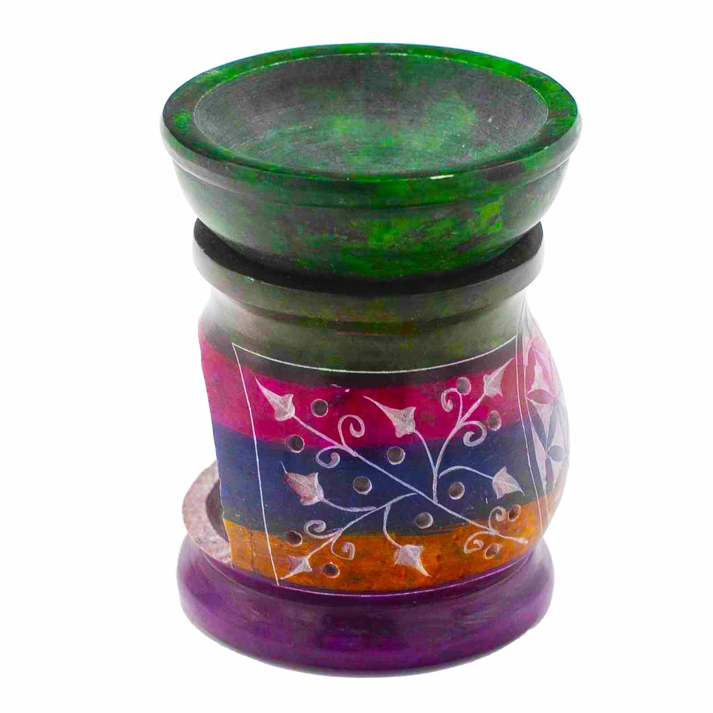 Steatite Oil Burner 10cm - Flor de la Vida - Five Colors