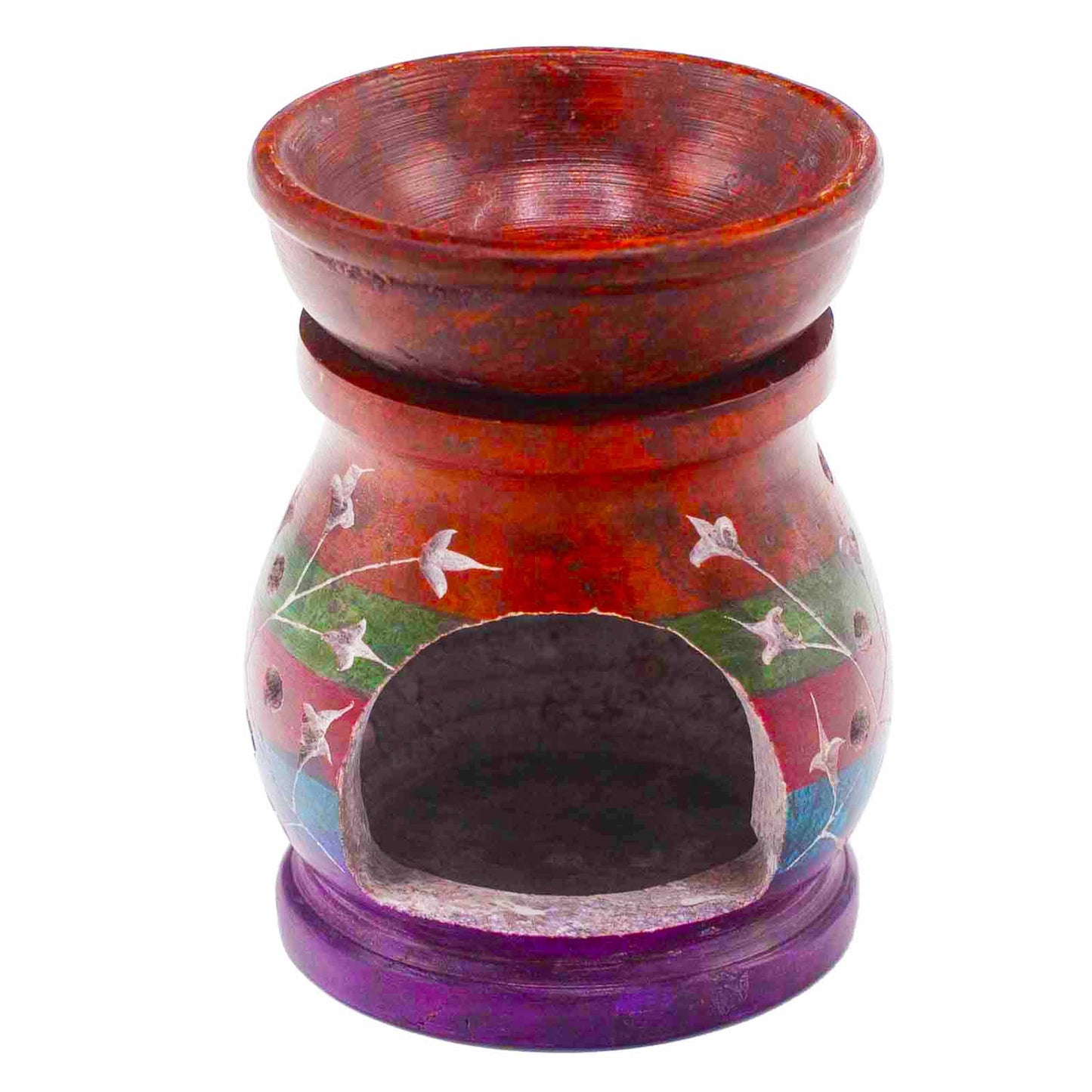 Steatite Oil Burner 10cm - Hamsa - Five Colors