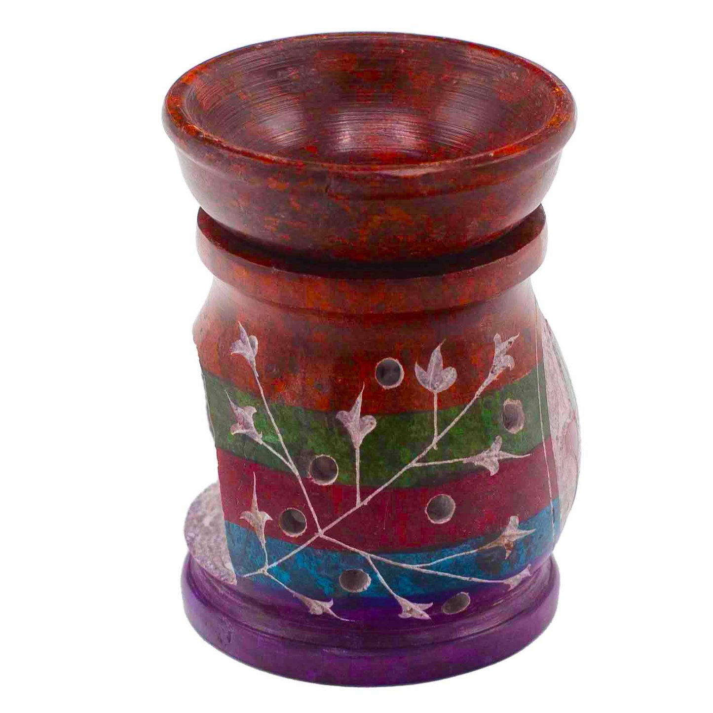 Steatite Oil Burner 10cm - Hamsa - Five Colors