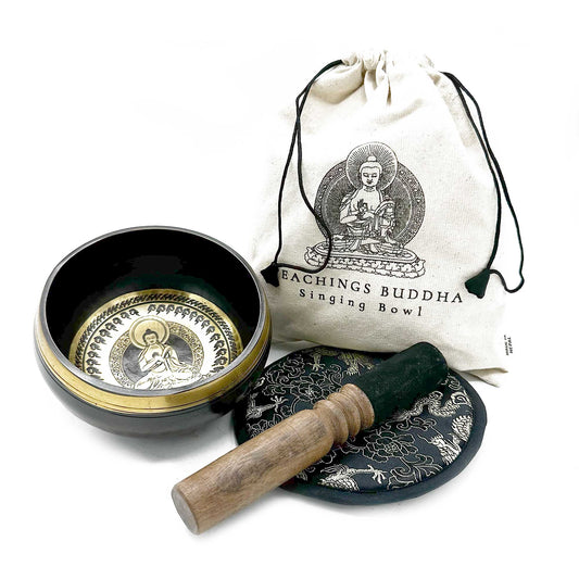 Hand-whipped Tibetan cuenco gift set - 14 cm - Enseñanzas de Buda