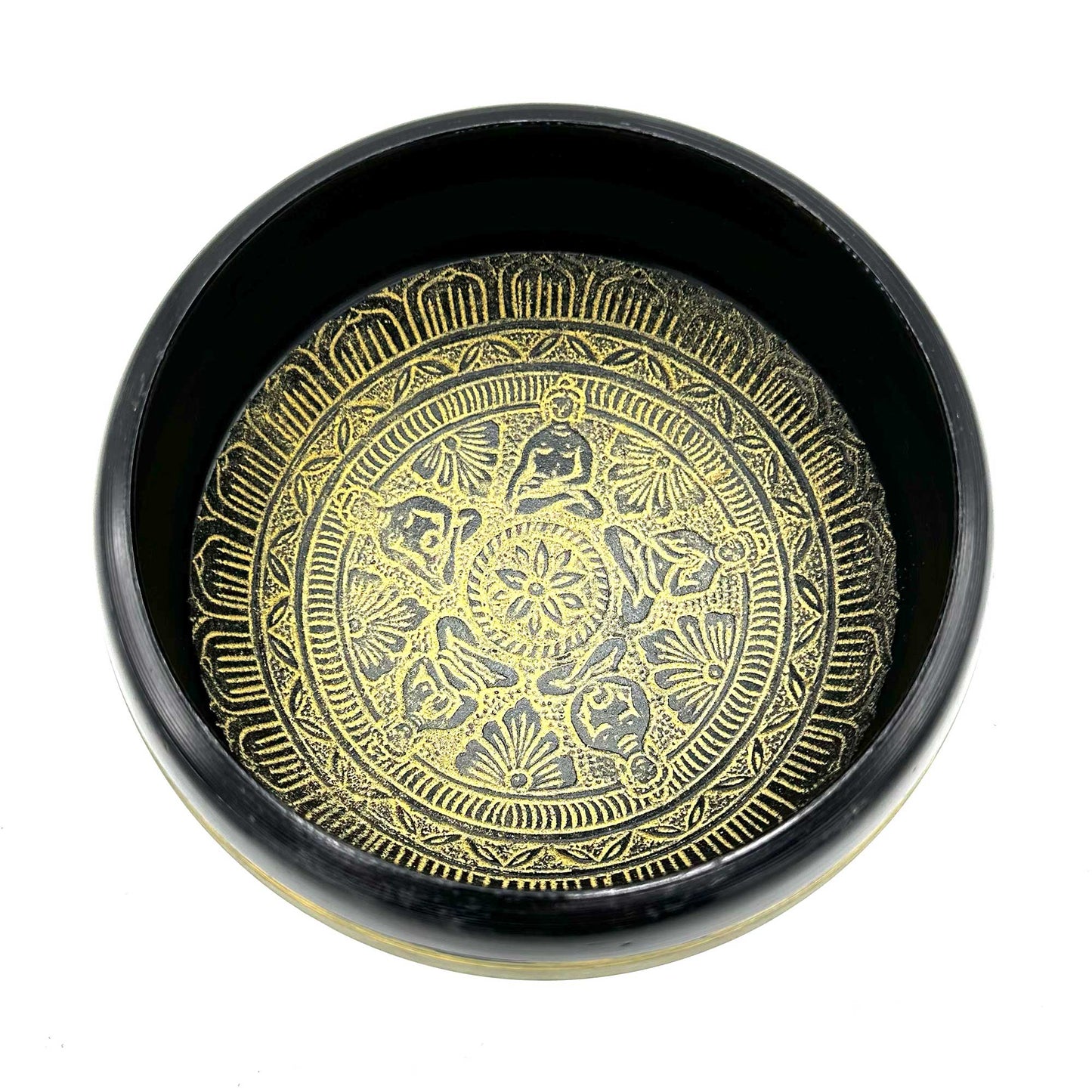 Earth Powder Tibetan cuenco - Mantra Five Buddha - 16cm