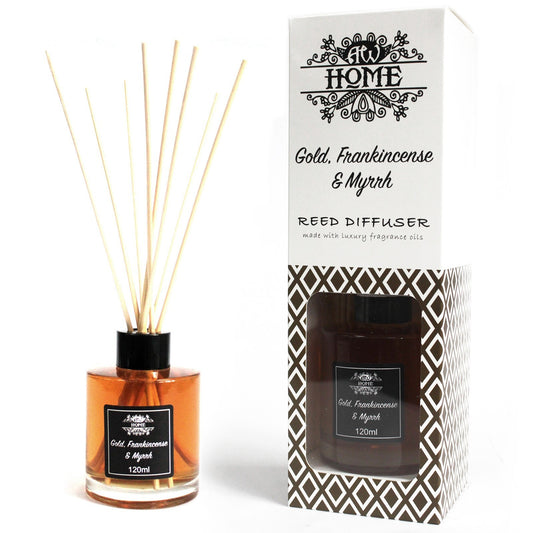 Aromatic diffuser 120ml - gold, incense and myrrh