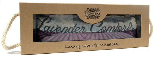 Wheat bag in gift box - lavender