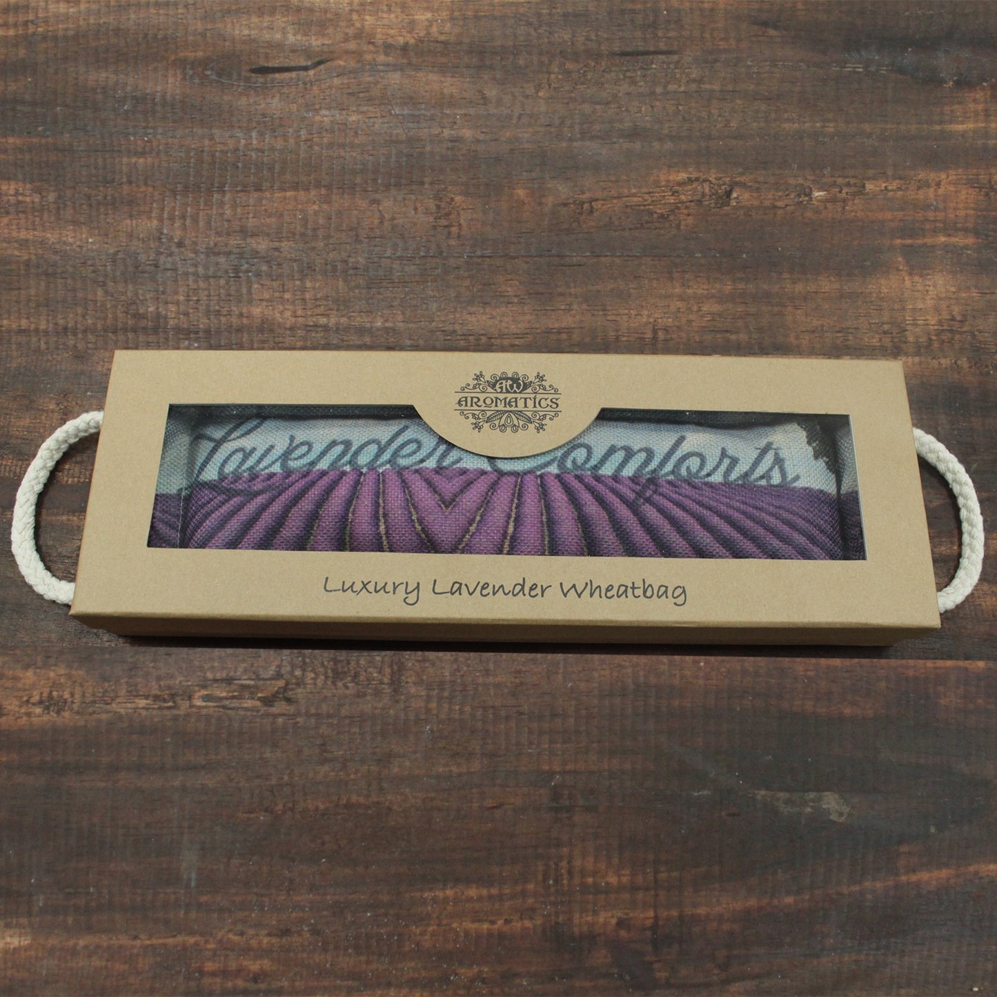 Wheat bag in gift box - lavender